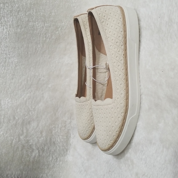 Report Dijon slip on Knit Beige Flat Women Loafer Size 7.5 - Picture 4 of 8